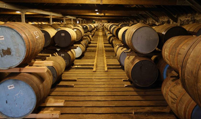 Whisky barrels are seen in the warehouse of the Diageo Cardhu distillery in Scotland March 21, 2014. u00e2u20acu201d Reuters pic