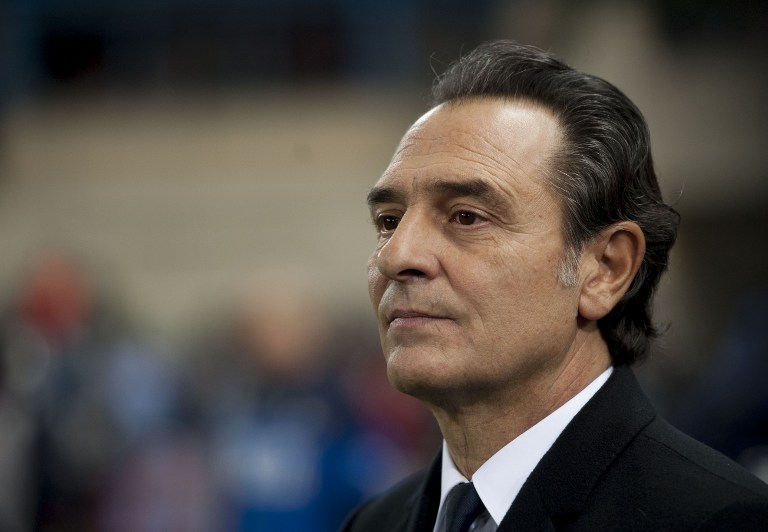 Italyu00e2u20acu2122s head coach Cesare Prandelli looks on before the FIFA 2014 World Cup friendly football match between Spain and Italy at the Vicente Calderon stadium in Madrid on March 5, 2014. u00e2u20acu2022 AFP pic
