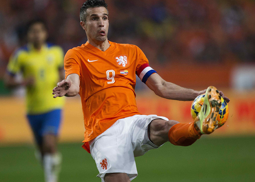 Robin van Persie of the Netherlands controls the ball during their international football friendly match against Ecuador in the Amsterdam Arena, May 17, 2014. u00e2u20acu201d Reuters pic