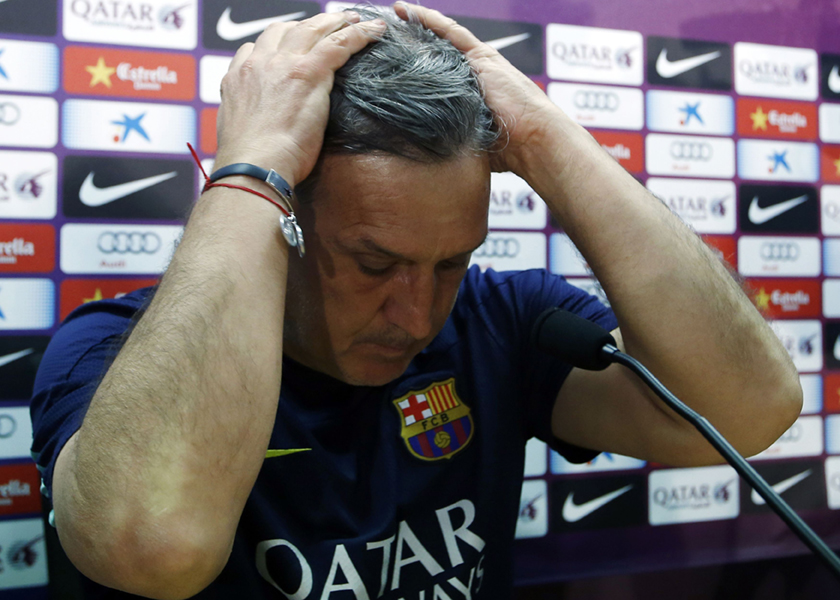 Barcelona coach has been unable to replicate their recent success and resigned after todayu00e2u20acu2122s match against Atletico Madrid, May 18, 2014. u00e2u20acu201d Reuters pic