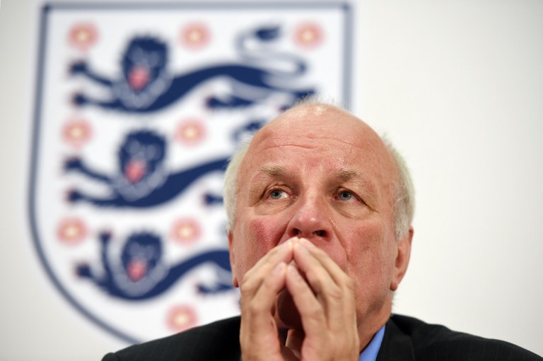Football Association chairman Greg Dyke speaks during a press conference to announce the findings from the England Commission at Wembley Stadium in west London on May 8, 2014. u00e2u20acu201d AFP pic