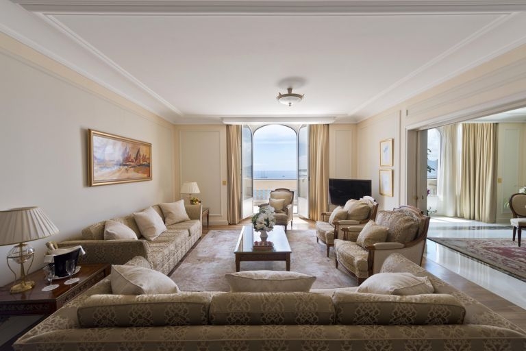 The u00e2u20acu02dcSean Conneryu00e2u20acu2122 at the InterContinental Carlton Cannes is among the hotel's most prestigious suites. u00e2u20acu201d AFP pic