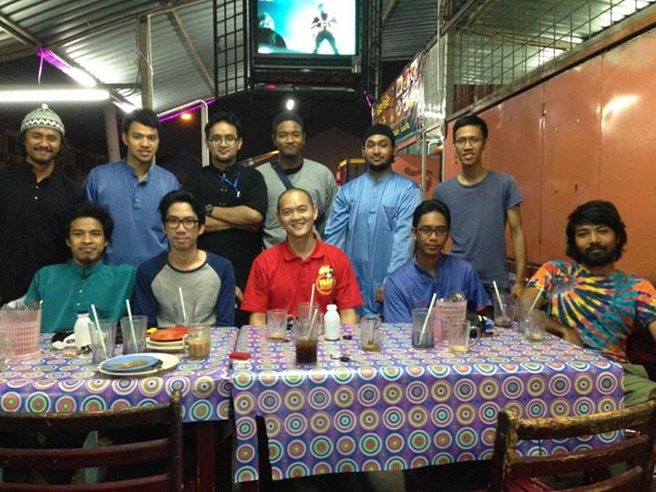 Picture showing MP for Serdang, Dr Ong Kian Ming (seated, third from left) with culinary student, Muhaimin (seated, far right) and his friends. — Picture courtesy of Dr Ong Kian Ming
