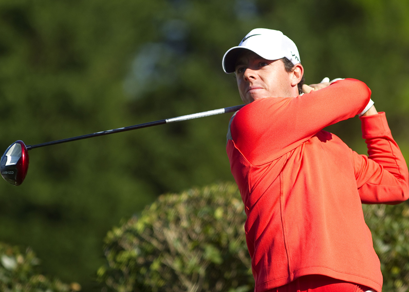 Rory McIlroy tees off on the fifth hole during the third round of the Wells Fargo Championship at Quail Hollow Club, May 3, 2014. u00e2u20acu201d Reuters pic