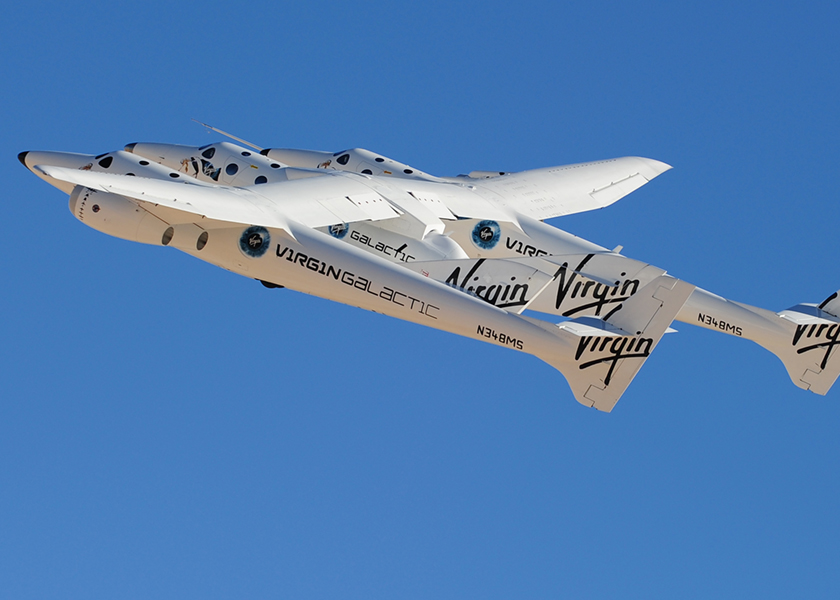 WhiteKnightTwo, carrying SpaceShipTwo, takes flight over Spaceport America and for just US$250,000, anyone can fly into space, May 30, 2014. u00e2u20acu201d AFP pic