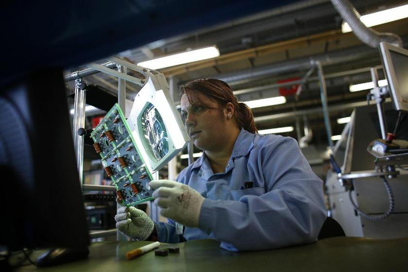 Another of IMI’s employees at its plant in Botevgrad.