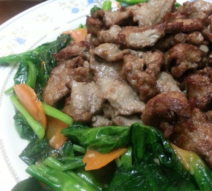 Tender beef with Kailan dish. ― Picture by Helen Ong