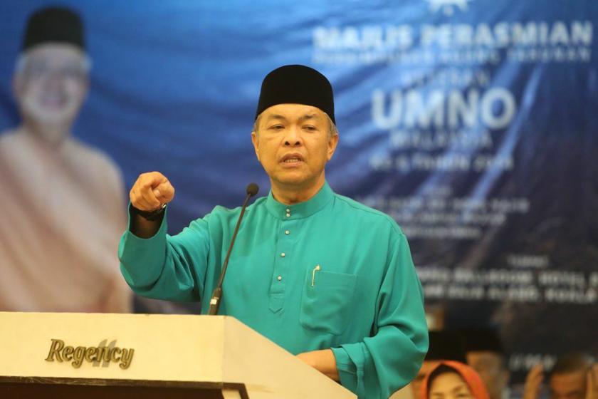 Home Minister Datuk Seri Ahmad Zahid Hamidi speaks at the 4th Umno veteransu00e2u20acu2122 Annual General Meeting held at the Regency Hotel in Kuala Lumpur, May 10, 2014. u00e2u20acu2022 Picture by Choo Choy Mayn