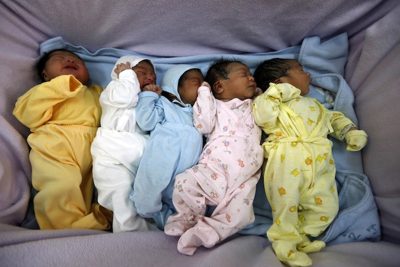 Newborn babies wait for attention at Lima's Maternity hospital in this May 7, 2014 file photo.u00e2u20acu201d Reuters pic