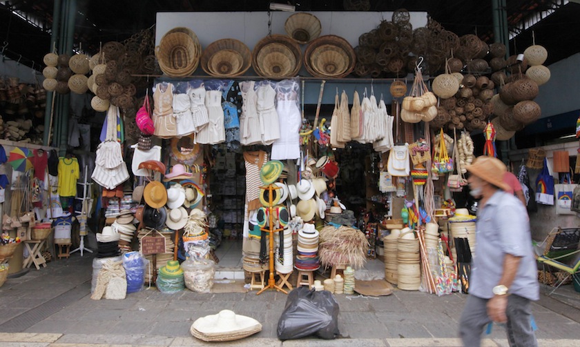 A man walks past the main entrance of the Sao Jose Municipal market in Recife, northeastern Brazil, April 5, 2014. u00e2u20acu201d Reuters pic
