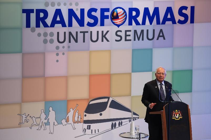 Prime Minister Datuk Seri Najib Tun Razak to launch the National Transformation Programme Annual Report 2013 at Auditorium Perdana, Angkasapuri, Kuala Lumpur. u00e2u20acu201d Picture by Saw Siow Feng