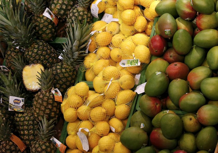 File photo of pineapples, lemons and mangos on display in an organic supermarket in Berlin, January 31, 2013. u00e2u20acu201d Reuters pic
