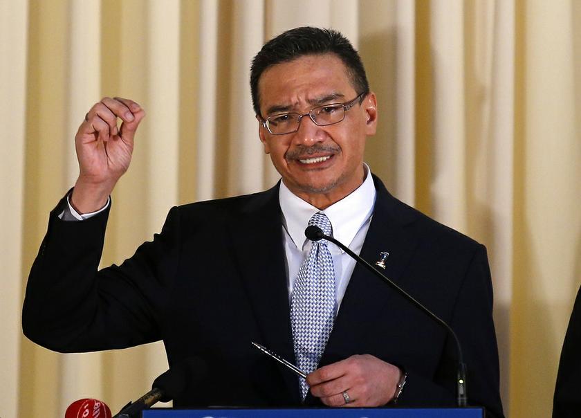 Malaysia's Defence Minister and acting Transport Minister Datuk Seri Hishammuddin Hussein answers a journalist's question at a news conference in a hotel near Kuala Lumpur May 15, 2014. u00e2u20acu201d Reuters pic