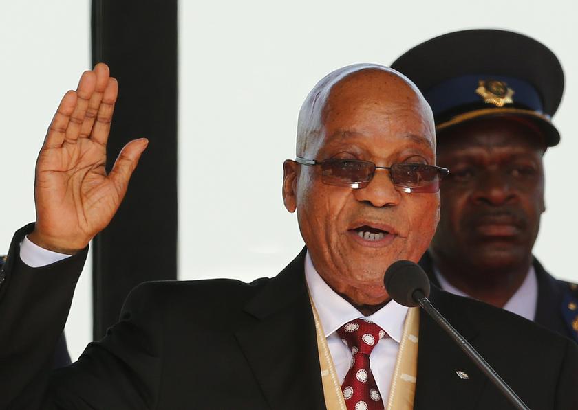 South African President Jacob Zuma takes his oath of office during his inauguration ceremony at the Union Buildings in Pretoria May 24, 2014. u00e2u20acu201d Reuters pic