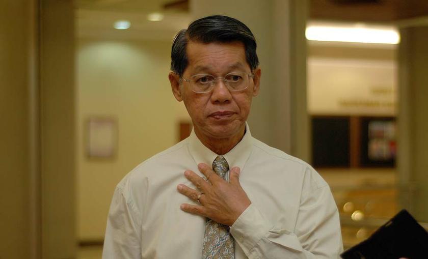 Datuk Jerry Dusing, President of the Sabah Sidang Injil Borneo, at the KL High Court in Kuala Lumpur, May 5 2014. u00e2u20acu201d Picture by Yusof Mat Isa