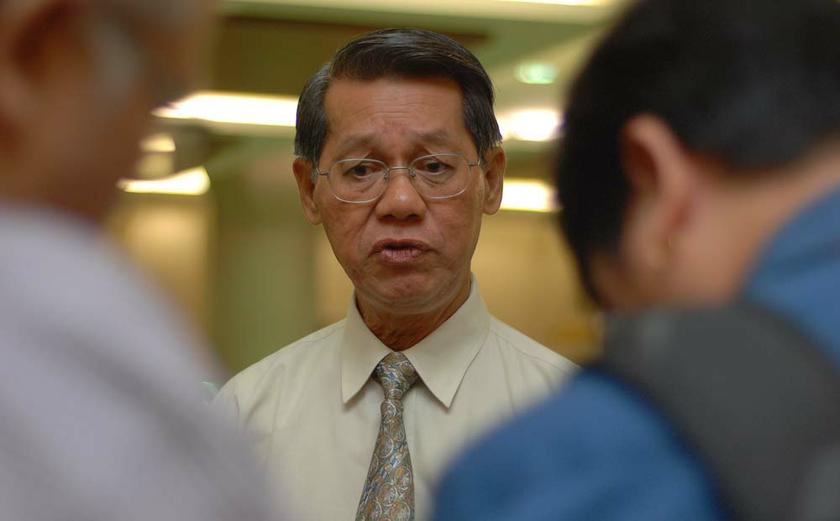 Datuk Jerry Dusing, President of the Sabah Sidang Injil Borneo, at the KL High Court in Kuala Lumpur, May 5 2014. u00e2u20acu201d Picture by Yusof Mat Isa