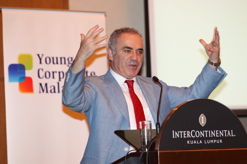 Kasparov in Malaysia — Pix by Peter Long