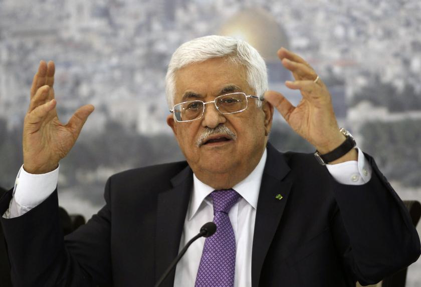 Palestinian President Mahmud Abbas gestures as he meets Palestinian businessmen at his office in the West Bank city of Ramallah April 29, 2014. u00e2u20acu201d Reuters pic