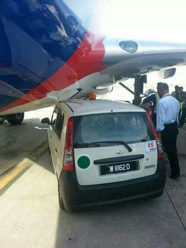 Malaysia Airlines said the driver of the vehicle which belongs to a vendor had been immediately reprimanded.