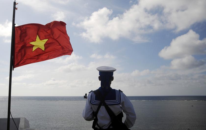 A Vietnamese naval soldier stands quard at Thuyen Chai island in the Spratly archipelago in this January 17, 2013 file picture. u00e2u20acu201d Reuters pic