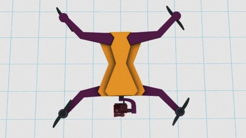 The Airdog is a quadcopter drone that carries a GoPro camera in a protective case. — Reuters pic