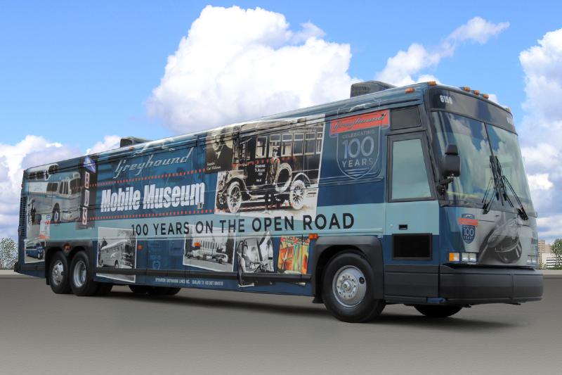 Greyhound marks its centennial anniversary this year with a mobile museum tour across the US. u00e2u20acu201d AFP pic
