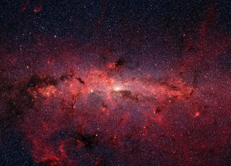 A Nasa image shows hundreds of thousands of stars crowded into the swirling core of the Milky Way galaxy. u00e2u20acu201d AFP pic