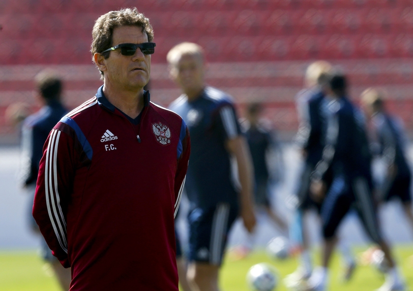 Russia's national soccer team coach Fabio Capello takes part in the training session at the municipal stadium in the town of Itu north-west of Sao Paulo June 20, 2014. u00e2u20acu201d Reuters pic