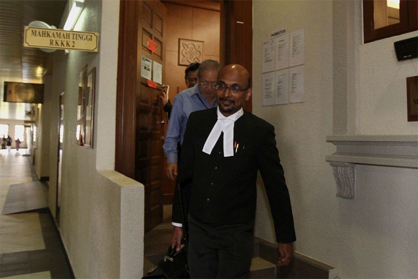 Lawyer, Annou Xavier  is seen at the KL High Court. u00e2u20acu201d Picture by Yusof Mat Isa
