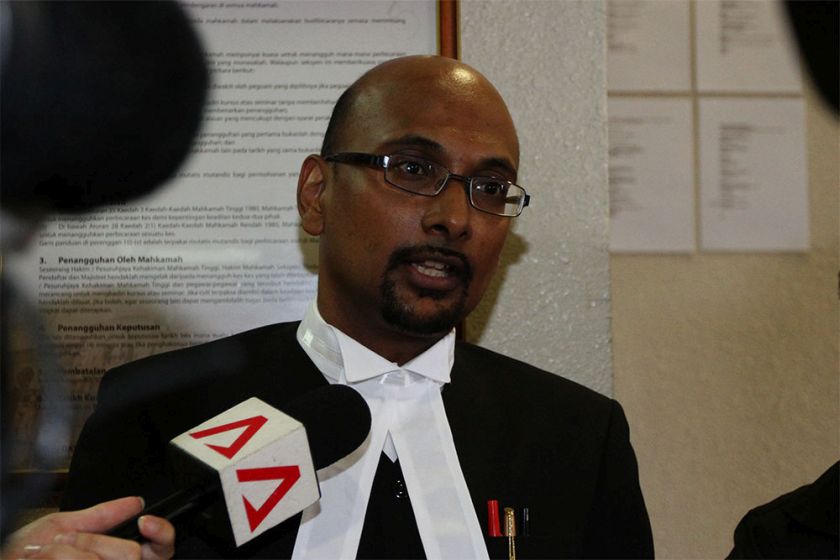 Lawyer, Annou Xavier  is seen at the KL High Court. u00e2u20acu201d Picture by Yusof Mat Isa