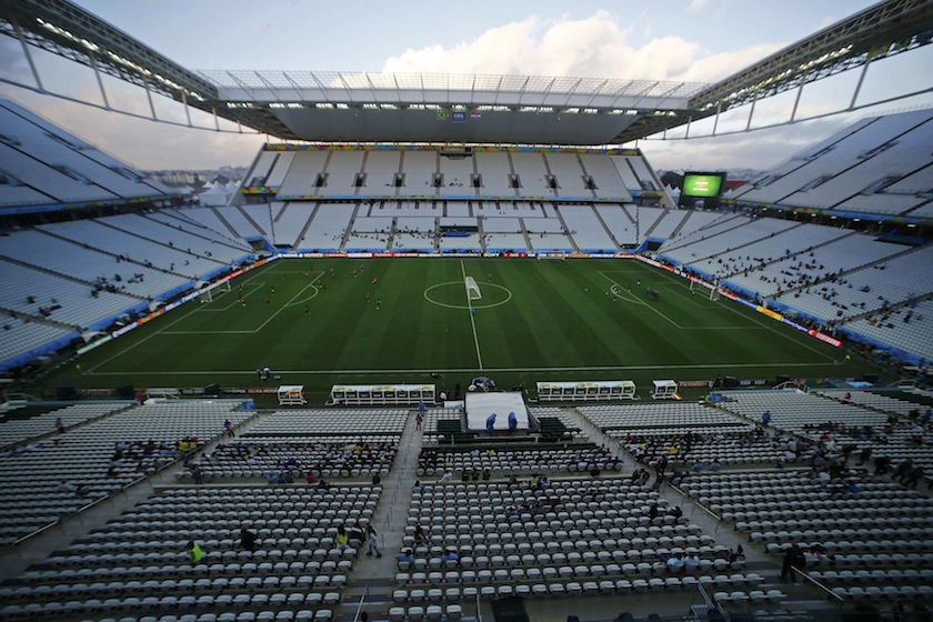 Brazil's national team players attend a training session at the Corinthians arena at Sao Paulo city, June 11, 2014.u00c2u00a0u00e2u20acu201d Reuters pic