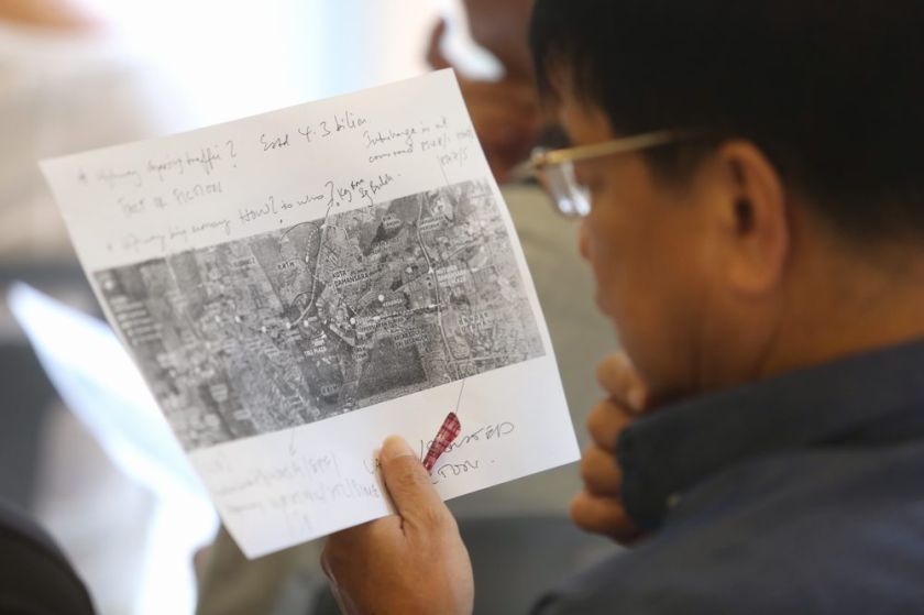 Resident Meeting against DASH highway at Damansara Perdana. u00e2u20acu201d Picture by Choo Choy May