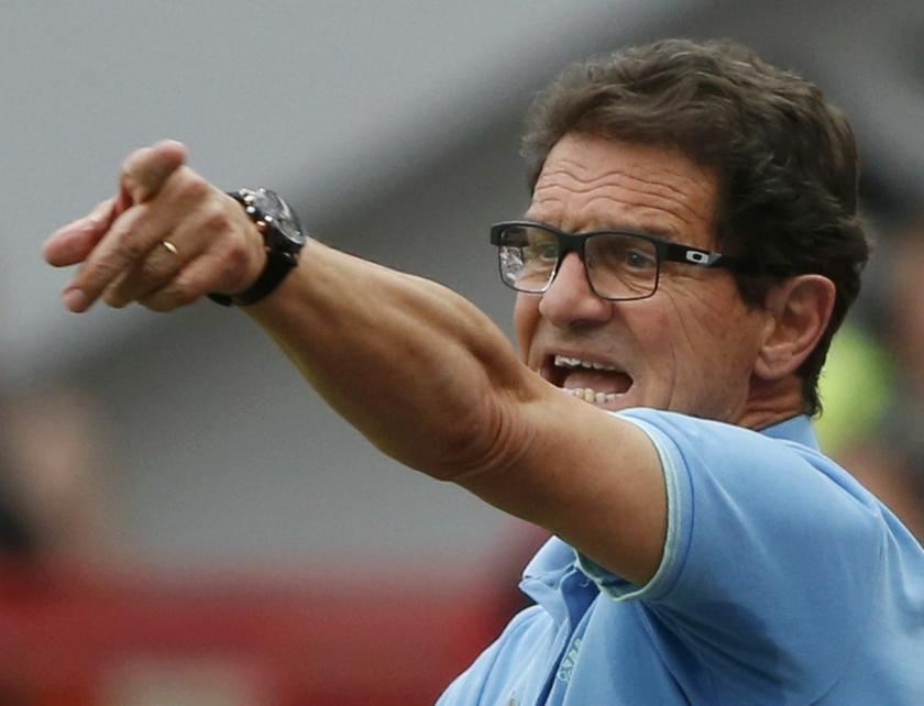 Russiau00e2u20acu2122s head coach Fabio Capello reacts during the international friendly soccer match against Morocco at the Lokomotiv stadium in Moscow, June 6, 2014. u00e2u20acu201d Reuters pic