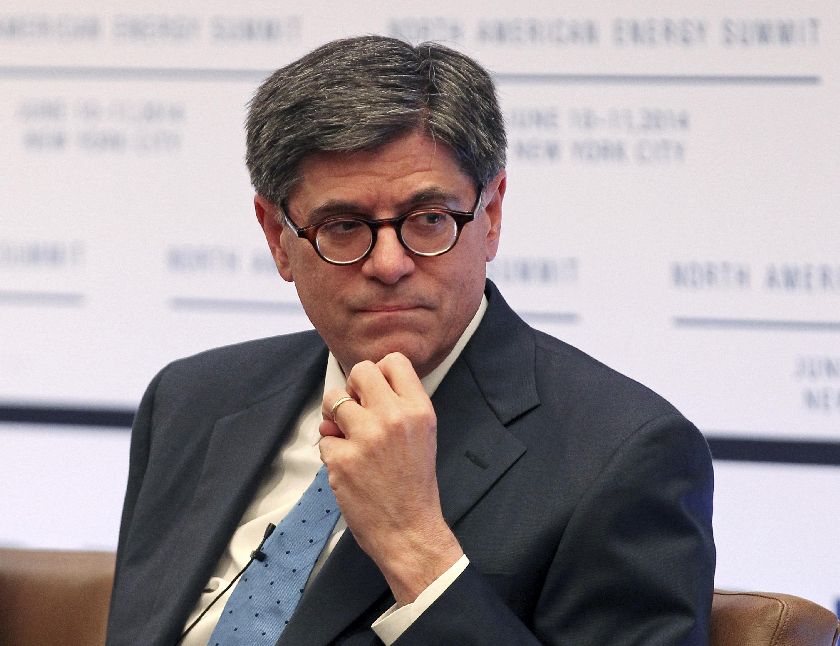 US Treasury Secretary Jacob Lew at a panel discussion at the North American Energy Summit in the Manhattan borough of New York, June 10, 2014. u00e2u20acu201d Reuters pic 