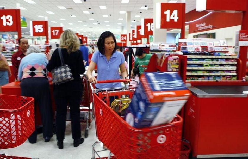 Shoppers check out at a Target store in Virginia Reuters