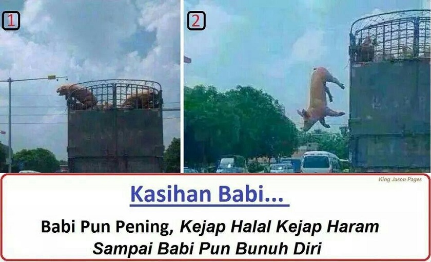 Antara lawak yang tersebar luas di internet.