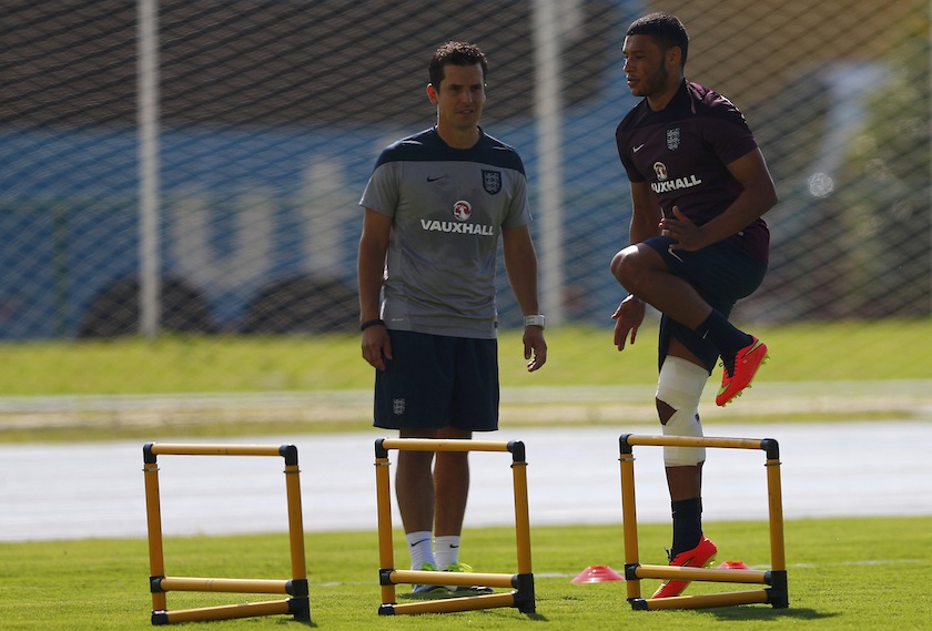England's Alex Oxlade-Chamberlain (right) attends a training session at the 2014 World Cup in Rio de Janeiro June 16, 2014.u00c2u00a0u00e2u20acu201d Reuters pic