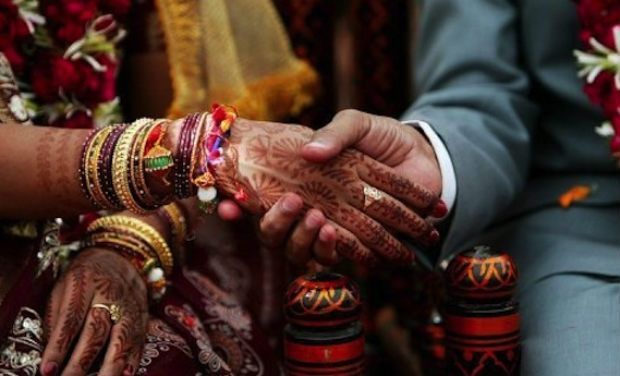 A Muslim bride was stopped at her Hindu wedding ceremony at a temple in Shah Alam by the Selangor Islamic Religious Department (Jais) on Sunday. u00e2u20acu2022 AFP pic