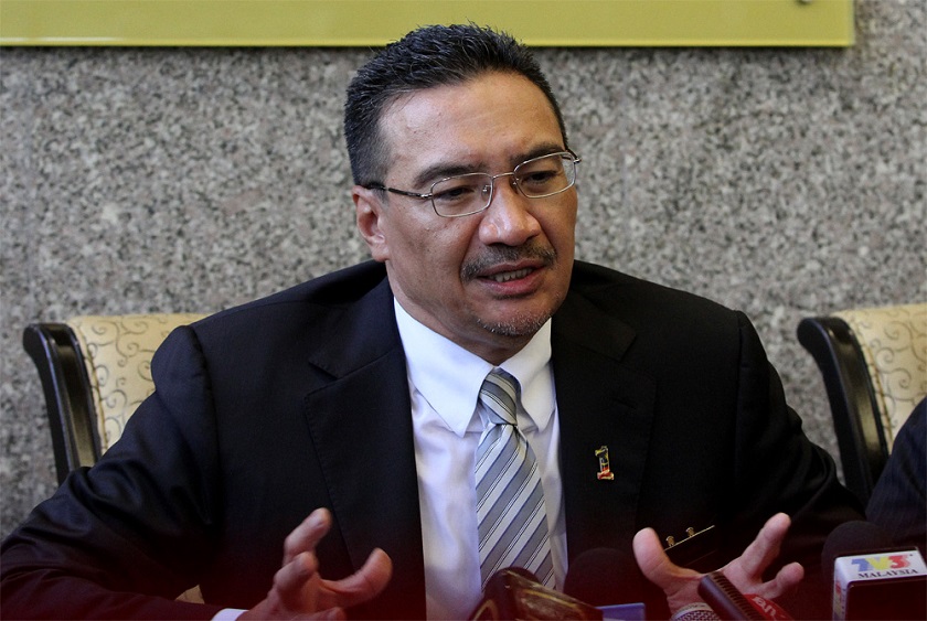 Minister of Defence and acting Minister of Transport, Datuk Seri Hishammuddin Hussin speaks to reporters during press conference at Parliament, June 9, 2014. u00e2u20acu201d Picture by Yusof Mat Isa  