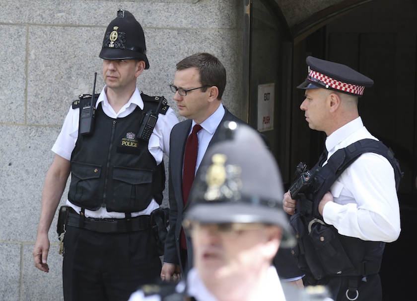 Former Editor of the News of the World Andy Coulson leaves the Old Bailey in central London, June 25, 2014. u00e2u20acu201d Reuters pic