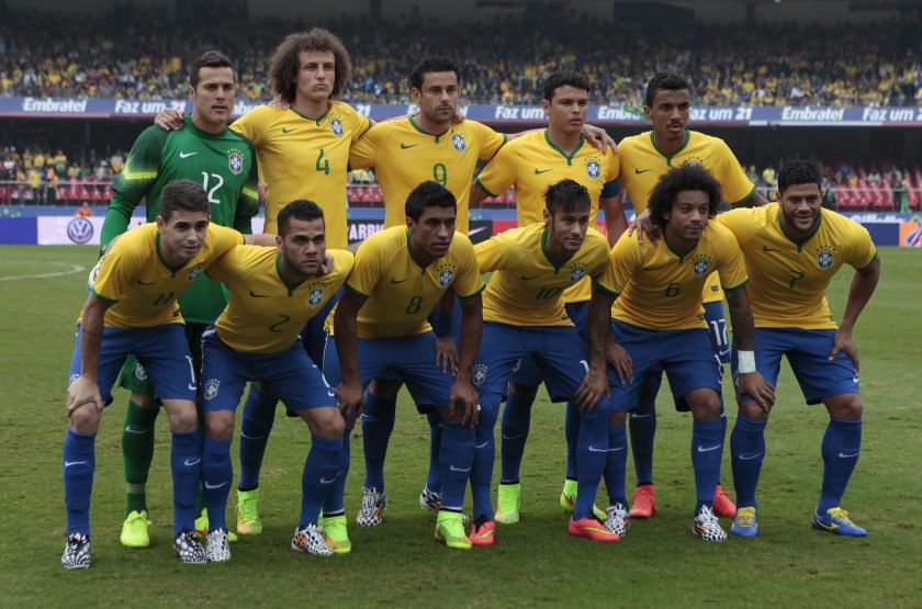 Brazil's World Cup team pose before their international friendly football match against Serbia, ahead of the 2014 World Cup in Morumbi stadium in Sao Paulo in this June 6, 2014 file photo. u00e2u20acu201d  Reuters pic