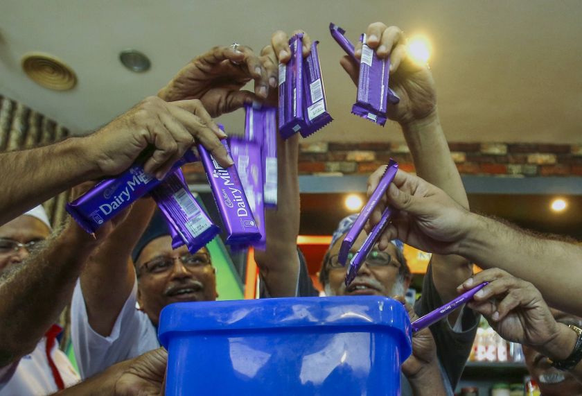 On May 24, the Health Ministry announced that it detected pig DNA in samples taken from the Cadburyu00e2u20acu2122s Dairy Milk Hazelnut and Dairy Milk Roast Almond products already out in the market, sparking an uproar among Muslim groups. u00e2u20acu2022 Reuters pic