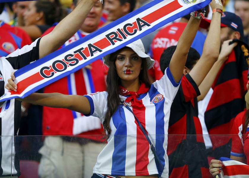 A Costa Rica fan waits for the start of their 2014 World Cup round of 16 game against Greece at the Pernambuco arena in Recife June 30, 2014.u00c2u00a0u00e2u20acu201d Reuters pic
