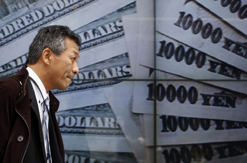 The dollar steadies against the yen in Asian trading today. u00e2u20acu2022 Reuters pic