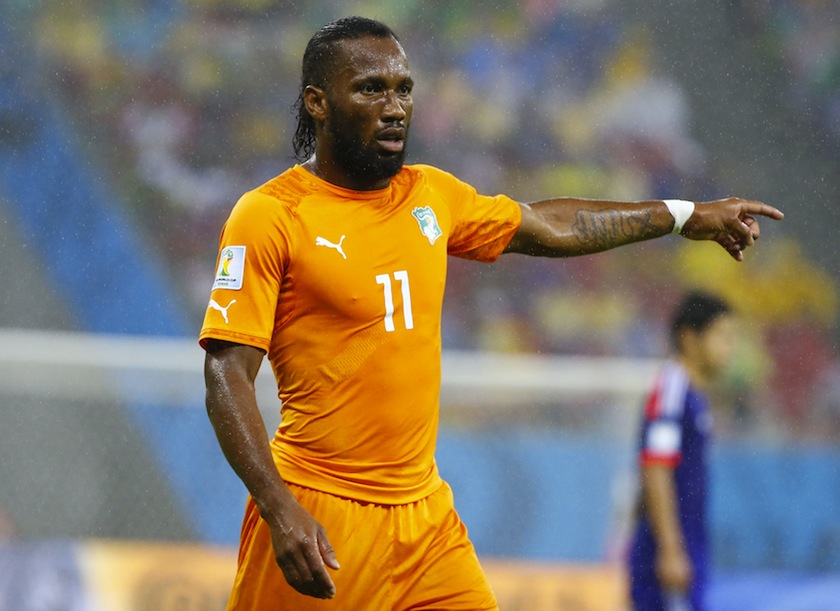 Ivory Coast's Didier Drogba gestures during their 2014 World Cup Group C match against Japan at the Pernambuco arena in  Recife, June 15, 2014.u00c2u00a0u00e2u20acu201d Reuters pic