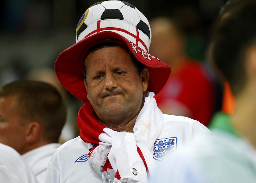 An England fan reacts at the end of the team's 2014 World Cup Group D match against Uruguay at the Corinthians arena in Sao Paulo June 20, 2014.u00c2u00a0u00e2u20acu201d Reuters pic