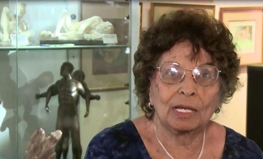 A videograb of Naomi Wilzig, the curator and owner of the World Erotic Art museum in Miami. u00e2u20acu2022 AFP pic