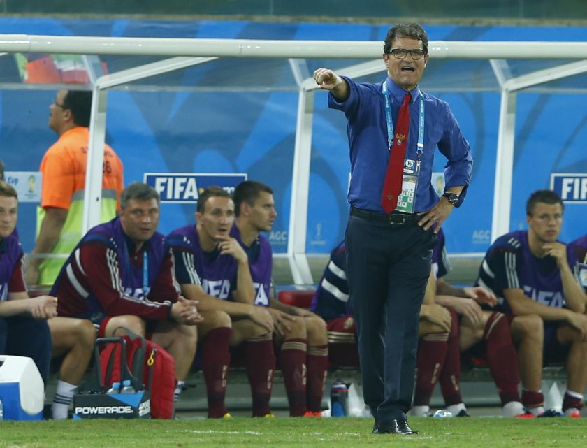 Russia's coach Fabio Capello reacts during their 2014 World Cup Group H football match against South Korea at the Pantanal arena in Cuiaba June 18, 2014. u00e2u20acu201d Reuters pic