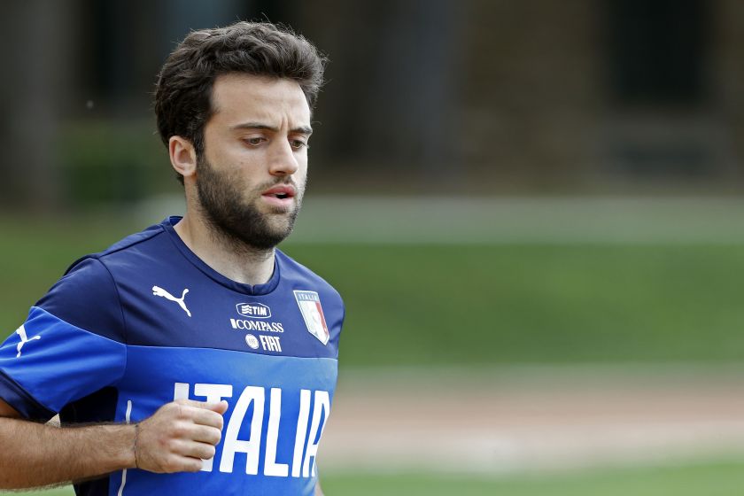 Italy's national football team player Giuseppe Rossi runs during a training session at Coverciano training centre near Florence May 28, 2014. u00e2u20acu201d Reuters pic