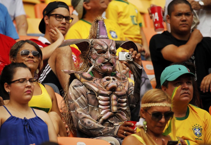 Football fans attend the 2014 World Cup Group E match between Honduras and Switzerland at the Amazonia arena in Manaus June 25, 2014. u00e2u20acu201d Reuters pic